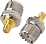 BOOBRIE SMA Female to SO239 Female RF Two Way Radio Coax Adapter SMA Female to UHF Female Adapter SMA to PL259 Female SMA to SO239 Female Ham Radio Walkie Talkie Amat&ouml;&ouml;ridele Baofeng Uv-5R 2