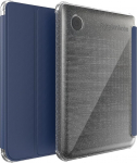 TUDIA SKN Flip m&otilde;eldud Tolino Shine 5/Shine Color/Kobo Clara Colour/BW &uuml;mbris (2024) - [Auto Wake/Sleep Technology] Shockproof Slim Transparent TPU Soft Smooth Leather - Glitter Blue