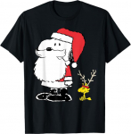 Peanuts Holiday Snoopy Woodstock Antlers Santa T-s&auml;rk, must