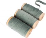 FLCSIed Velvet Ribbon Set 3/8 tolli x 10 meetrit puidust spool kangast Trim keskkonnas&otilde;bralik 3 rulli x 5 meetrit j&otilde;ulukingi kaunistamiseks k&auml;sit&ouml;&ouml; kaunistused kingituste pakkimiseks Dusty Green
