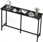 Bonnlo Konsolentisch Schmal, Beistelltisch hinter Sofa, Sofatisch Schmaler Tisch Couch Regal Flurtisch f&uuml;r Wohnzimmer Eingangsbereich Flur Schlafzimmer Balkon Esszimmer (Schwarz, 139 &times; 38 &times; 99 cm)