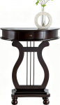 Konsolentisch mit Schublade, Halbrunder Console Table, Geeignet f&uuml;r Flur, Wohnzimmer(Black)