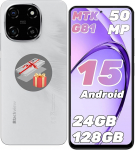 Blackview Color 6 KI Handy Ohne leping 24GB+128GB /2TBTF ,MTK G81 Octa Core 2.0GHz ,6.67" Super PD 50MP ,Android 15 nutitelefon ,5000mAh/18W ,Dual SIM Handys/Fingerabdruck/Face ID/GPS/OTG