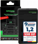 PATONA BLX-1 PD Performance Battery Charger (Max. 1500 mA) USB-C Mini Dual LCD - PD/QC Compatible (161713) Compatible with Olympus OM-System OM-1, OM-1 II, OM-3, OM1, OM3