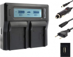Double Charger NP-FH100 Dual Charger Suitable for Various Sony Cameras || Charging 2 Batteries Simultaneously