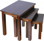 Rongyuan Solid Oak Walnut kohvilaud 3-st komplektist