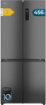 Cecotec K&uuml;lmik 4 uksega Pool-integreeritud Total No Frost Bolero CoolMarket 4D 456 SBI Dark E. Ekstra maht Max456L, k&otilde;rgus 189 cm x 83 cm laius, MetalFlexCooling, Inverter kompressor vaikselt