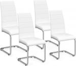 IDMarket - 4 MIA s&ouml;&ouml;gitooli komplekt, valge v&auml;rviga