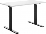 TOPSTAR laud elektriliselt reguleeritava k&otilde;rgusega sirge B x S 1200 x 600 mm valge / must
