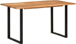 vidaXL akaatsiapuidust massiivne s&ouml;&ouml;gilaud t&ouml;&ouml;stuslik puu serva puut&uuml;vi s&ouml;&ouml;gilaud k&ouml;&ouml;gilaud s&ouml;&ouml;gilaud s&ouml;&ouml;gilaud s&ouml;&ouml;gituba k&ouml;&ouml;k 140 x 70 x 76 cm