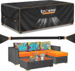 Enzeno Lounge m&ouml;&ouml;bli kate 242 x 182 x 100 cm, veekindel aiam&ouml;&ouml;bli kattekate, L-kujuline salongikate, aia salongikate laudadele ja toolidele, aiam&ouml;&ouml;bli katte talvekindlad m&ouml;&ouml;blikomplektid.