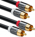 deleyCON 12.5m Cinch kaabel Stereo Audio Cinch RCA kaabel 2x Cinch pistikud 2x Cinch pistikutele Hifi s&uuml;steemid Hifi vastuv&otilde;tjad Kodukino Blu Ray m&auml;ngijad - must