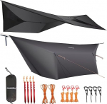 onewind Hammock Tarp Versatile Camping Rain Fly Ultralight Large Cover Shelter with Doors Portable for Winter Bushcraft Tent All Accessories Included