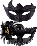 8Pcs Maskerade-Maske Maskerade Kost&uuml;M,Halloweenmaske Retro Maskerade Maske,Venezianische Augenmaske,F&uuml;R M&auml;Nner Frauen Party Ball Halloween（Gemischte Farbe）