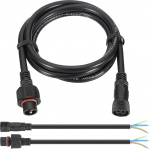 PATIKIL 3.28 Ft / 1 m 3-pin pikenduskaabel, 18AWG veekindel IP67 pikenduskaabel koos 7,87-tollise pistikupesa komplektiga paadi auto veoauto siseruumides / v&auml;ljas p&auml;ikesepaneelide LED ribavalgustuse jaoks, must