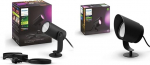 Philips Hue White & Colour Ambiance Lily Garden Spotlight 1 Must 350 lm baaskomplekt ja White & Colour Ambiance Lily XL Garden Spotlight Must 950 lm baaskomplekt, timmitav, kuni 16 miljonit v&auml;rvi