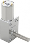 Schneckengetriebemotor Schraubenwellen-Mikroturbinen-Schneckenmotor (Gleichstrom, 12 V/24 V, Drehzahlregelung 1 U/min kuni 375 U/min)(150RPM,24V Bracket Motor)