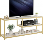 Function Home TV Stand for TVs up to 55", 3 Tier Entertainment Center, Media Console with Open Shelves for Living Room, Bedroom, 57" Modern TV Table with
