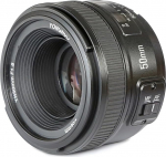 Yongnuo YN50 mm Nikon lens for Camera DSLR (58 mm f/1.8 Af/Mf) &ndash; Black