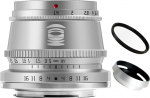 TTArtisan 35mm F1.4 APS-C Format Large Aperture Manual Focus Fixed Lens for Fujifilm X Mount Cameras Silver