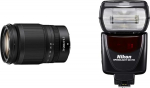 Nikon Z 24-200 mm 1:4,0-6,3 VR ja SB-700 v&auml;lklambi Nikon SLR-digitaalkaameratele, 1 tk pakendis