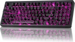 ZORNHER ZH980 traadita m&auml;nguklaviatuur, mehaaniline klaviatuur 95% numbriklaviatuuriga, traadita klaviatuur must Spider Web IMD PBT klahvikattega, kreemjad lineaarsed l&uuml;litid, Hot Swap, RGB valgustus