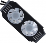 RAM Cooler kahe ARGB PWM ventilaatoriga - Alumiiniumjahutus DDR4/DDR5 m&auml;lule &uuml;let&ouml;&ouml;tamiseks Lihtne paigaldus