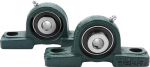 Pillow Block Bearing UCP204 Pillow Block Bearing - 2 paigaldatud Pillow Block Bearing - Kroomterasest laager koos istmega Vertikaalse laagri istmega