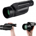 FOCUHUNTER 10-30 x 50 Monocular Telescope High Magnification FMC Compact Optics for Adults Nitrogen Filled Splash Water Outdoor Bird Watching Travel Magnifier