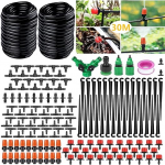 Tilkkastmiss&uuml;steem, 30 m aia mikro tilkkastmiss&uuml;steem automaatne kastmiss&uuml;steem voolikuga tilkkastmiss&uuml;steem DIY aia kastmine maastikule, lillepeenrale, terrassitaimedele Gardena