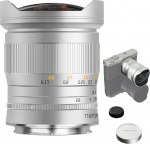 TTArtisan 11 mm F2.8 kalasilm objektiiv, mis &uuml;hildub L monteeringuga kaameratega nagu T TL TL TL2 CL (APS-C režiim) FP FPL Silver