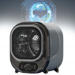 Freestanding Ventilated Getumble Dryer, Compact Portable, 2 Temperature Settings, Folding Protection, Small Condenser Tilt Dryer for Home, Dorm, Balcony, Bathroom