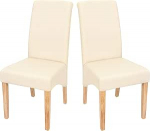 Mendler M37 2 s&ouml;&ouml;gitooli / k&ouml;&ouml;gitooli komplekt - heledate jalgadega matt kreemikas kunstnahk