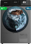 Cecotec Bolero Dresscode Dry 10355 terasest trummelkuivati soojuspump 10 kg ekvivalentne klass A++, 14 programmi, 4 kuivatustasemet, Stop&Go, viivitusstart, KidLock ja DiamondCare funktsioonid, roostevaba teras.