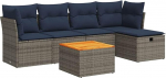 Garten-Sofagarnitur mit Stauraum & abnehmbaren Bez&uuml;gen - PE-Rattan, 55x53x34 cm - f&uuml;r Terrasse und Innenhof Model3325757