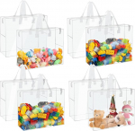 Esilihom 8 x Spielzeug-Aufbewahrungstaschen mit Rei&szlig;verschluss, 35 x 30 x 10 cm, l&auml;bipaistev PVC-Spielzeug-Organisationstaschen f&uuml;r Kinder, wasserdichte Aufbewahrung f&uuml;r Lego, Bausteine, Brettspiele