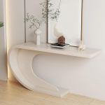 AYHARYLH Konsolentisch Schmal, Console Table Eingangstisch F&uuml;r Die Inneneinrichtung Mit Metallrahmen, F&uuml;r Wohnzimmer, Eingang, Flur, Foyer, Hinter Der Couch(Wit,150cm/59in)