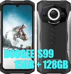 DOOGEE S99 (2023), Helio G96 15GB + 128GB, nutitelefon ilma lepinguta, 108MP kaamera (64MP infrapuna) + 16MP + 32MP, 4G IR &ouml;&ouml;n&auml;gemine, Android 12 6,3 tolli, 6000 mAh aku traadita laadimine NFC
