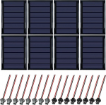 Mini p&auml;ikesepaneelide pakett 8 3 V 0,3 W 65 x 48 mm mikro p&auml;ikesepaneelide rakud p&auml;ikesepaneelid p&auml;ikeseenergia, DIY, teadusprojektid - m&auml;nguasi - akulaadija (8 tk 3 V 0,3 W 65 x 48 mm)