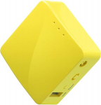 GL.iNet GL-MT300N-V2 Mini Travel Router, WiFi Converter, OpenWrt Pre-installed, Repeater Bridge, 300Mbps High Performance, OpenVPN Client, Tor Compatible