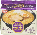 Nissin Raoh Japanese Instant Ramen Pork Bone Soy Soup Noodles (For 5 Servings)