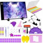 TAVADA Light Table, A4 Diamond Painting LED Light, Light Table A4 Portable LED reguleeritava heledusega, magnetiline valgusplaat joonistamise Light Pad koos USB-kaabliga teemantmaalimiseks, maalimine