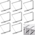 Aihoom 8 t&uuml;kki roostevabast terasest laudlinte klambrid v&auml;ljas laudlinte klambrid 1-3cm aia laua s&ouml;&ouml;gilauale pere restoranis (h&otilde;bedane)