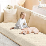 BXFUL Chenille diivanikate pestav - pehmendusega diivanikate 2 3 4-kohaline diivanikate Diivanikate Diivanikate, diivanikate Diivanikatted Libisematu diivanikate (Elevandiluu, 91 x 208 cm)