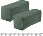 hankimine kaart Stretch k&auml;etoed katab tooli diivanile k&auml;etoed katted p&ouml;&ouml;rlevate Pin m&ouml;&ouml;bli kaitsja Slipcovers diivanile toolile Recliner (roheline, 2 Pack)