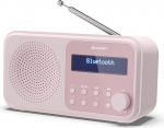 SHARP DR-P420 Kaasaskantav digitaalne raadio (DAB/DAB+/FM RDS, USB, Bluetooth 5.0, 3,5 mm pistikupesa h&auml;irefunktsioonid), roosa