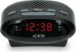 iCES ICR-210 kellaraadio (2X &auml;ratuskellaaeg, snooze funktsioon, uneaegur) must