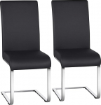 Yaheetech s&ouml;&ouml;gitoa toolid 2 kiiktoolist koosnev komplekt Cantilever 135 kg kandev&otilde;ime Must kunstnahk