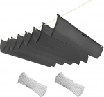 T&otilde;mmatav lainemarkiis, reguleeritav varjukate, veekindel p&auml;ikesekaitse, p&auml;ikesekaitse UV-kiirguse eest pergoolile, aeda, varjukate, 1 x 3,5 m (B x L), tumedat grafiiti