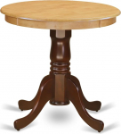 East West Furniture EMT-OMA-TP Edan kummist puidust s&ouml;&ouml;gilaud tammeplaadiga 30" &uuml;mmargune mahagonist viimistlusega